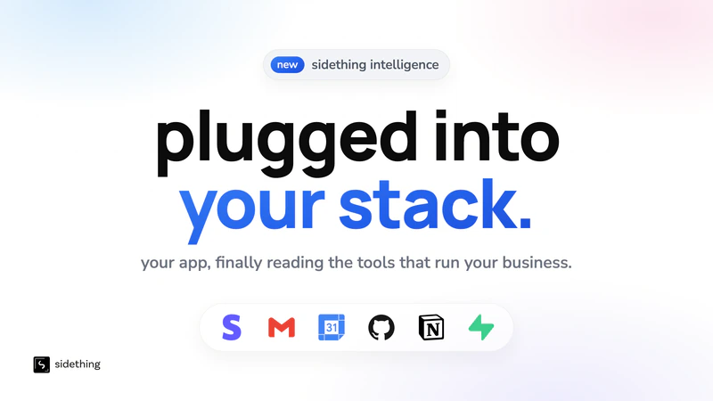 introducing sidething intelligence