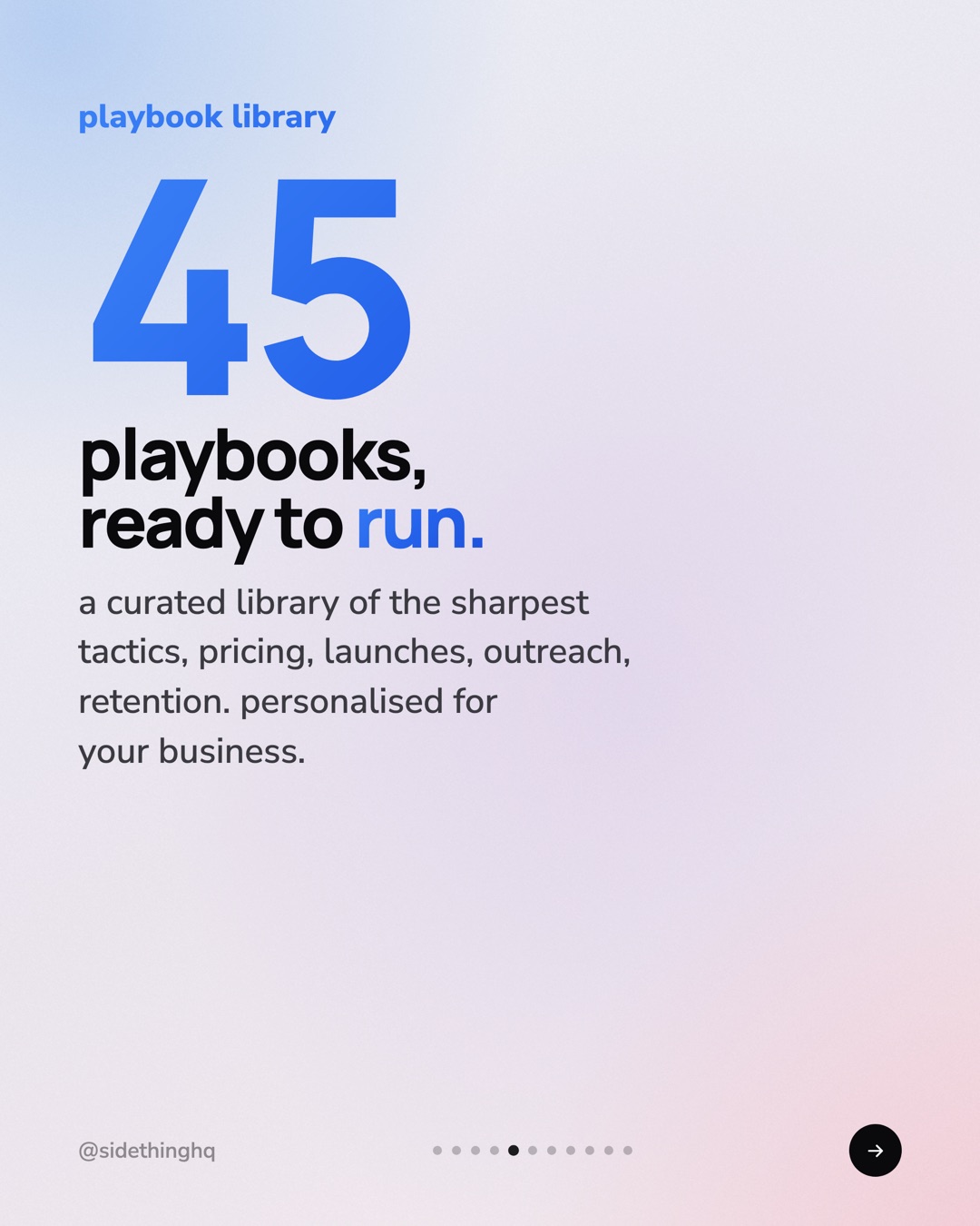 45 playbooks, ready to run.